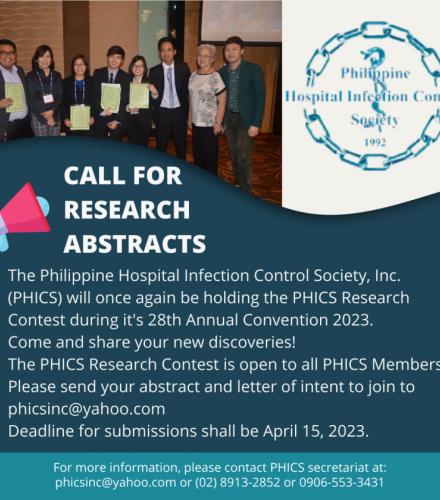 CALL FOR RESEARCH ABSTRACTS!